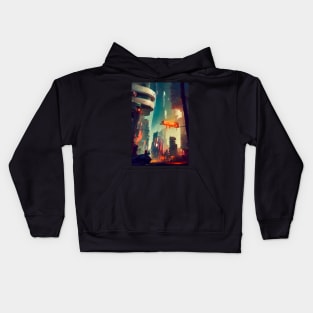 Cyberpunk City Series Kids Hoodie